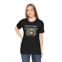 DailyThreadCo. black 100% cotton t-shirt with a graphic of a possum lifting weights and the text 