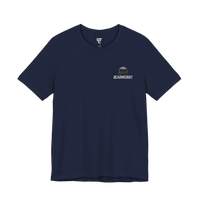 DailyThreadCo. navy blue 100% cotton crew neck t-shirt with 