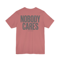DailyThreadCo. Dusty rose 100% cotton t-shirt with distressed grey 