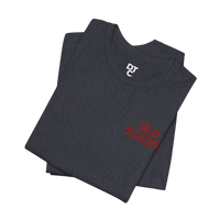 DailyThreadCo. dark grey heathered 100% cotton t-shirt with 
