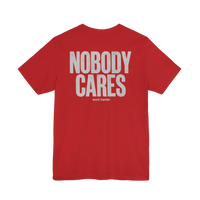 DailyThreadCo. red 100% cotton graphic tee with white 
