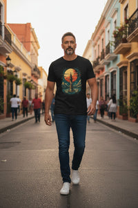 Vintage Telescope Tee — Vintage Space Adventure T‑Shirt