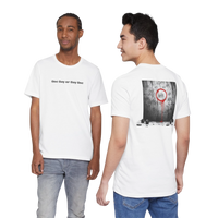 DailyThreadCo. white 100% cotton t-shirt with 