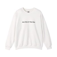 DailyThreadCo. white crewneck sweatshirt with